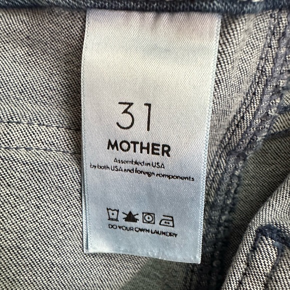 MOTHER DENIM THE PATCH POCKET GREASER JEANS Cropped Wide Leg- Everything We Keep - Picture 14 of 16